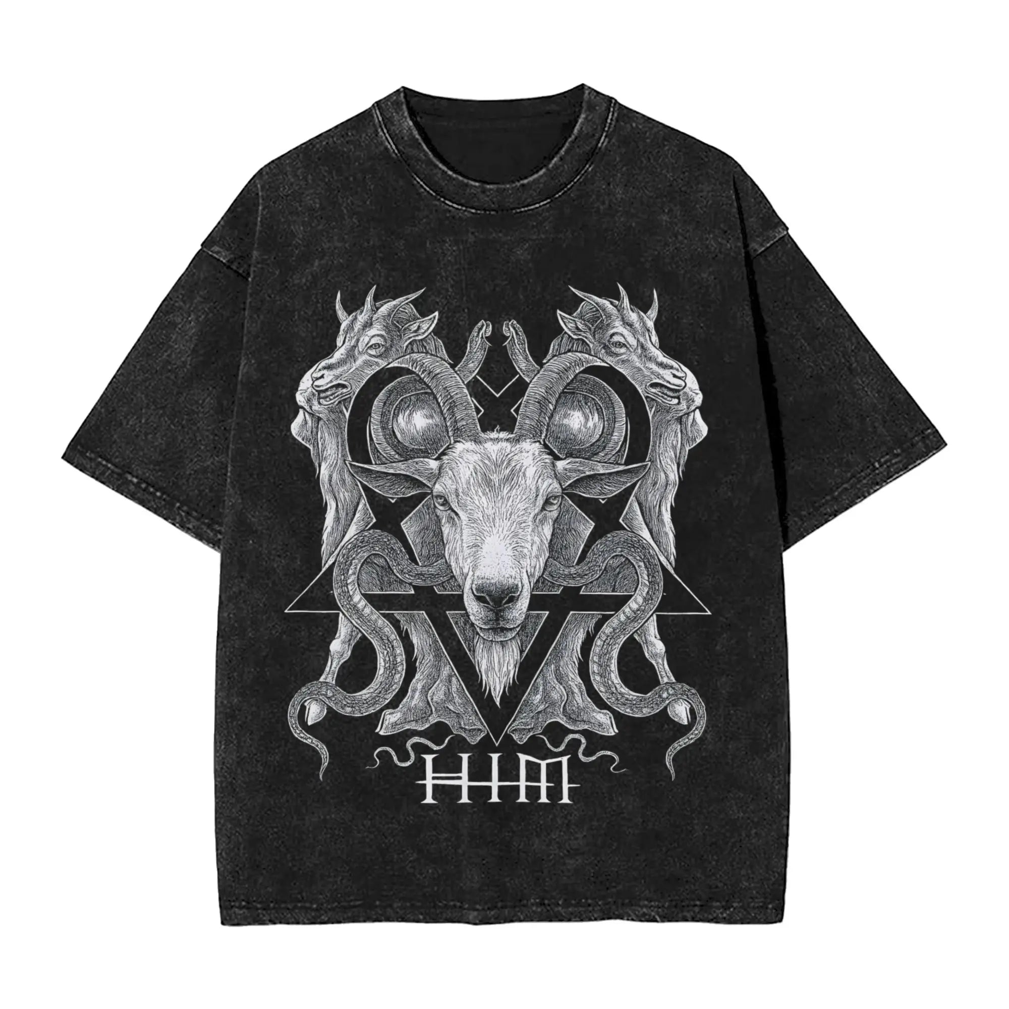 The Skull Collector - Predator Aliens Vs Predator T Shirts Washed Cotton Harajuku T-Shirts Men Streetwear Graphic Printed Tees