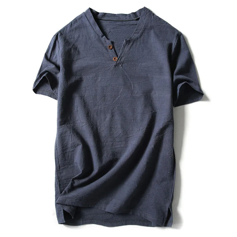 Plus size Summer men shirt 5XL 6XL 7XL 8XL 9XL 10XL linen short sleeve large size shirt men 5 color