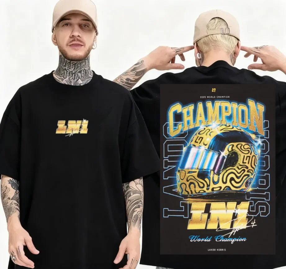 2026 New LN1 Stand '25 Jersey Lando Norris Extreme Sports Breathable Short Sleeved Shirt LN1 Stand '25 Jersey Lando New LN
