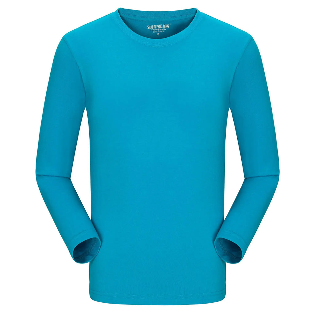 MRMT Brand New Men's T-Shirt 100% Cotton Tshirts Crew Neck Long Sleeve Men T Shirt Tops Tees for Male Pure Cotton Man Clothing