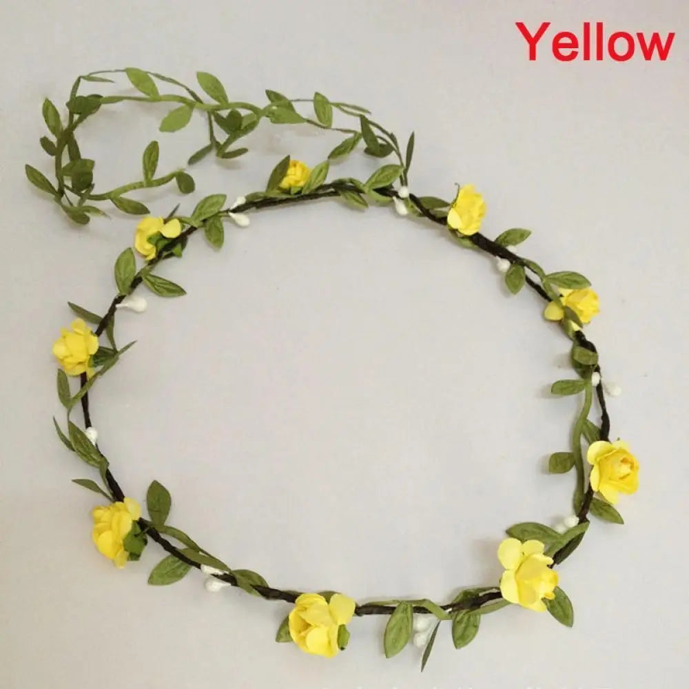 Cute Elegent Flower Garland Wedding Bride Bridal Headdress Headbands Bohemian