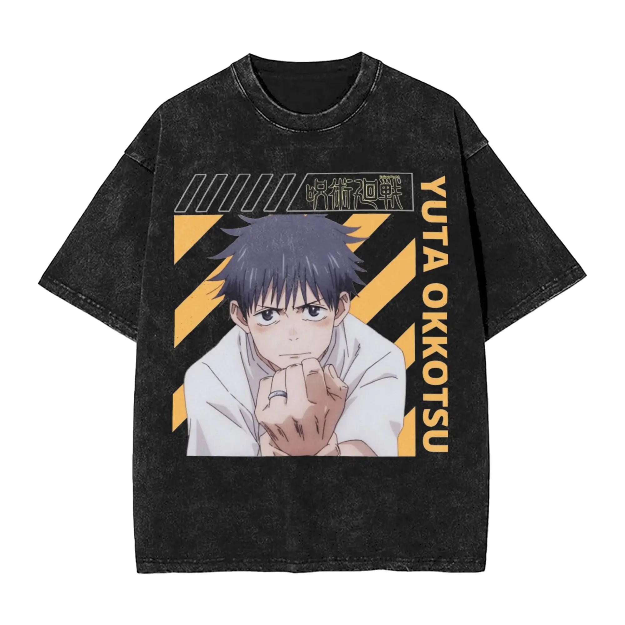 Suguru Geto anime girl dinner  Merch Washed T Shirt Men Women Streetwear Hip Hop T-Shirt Printed  Tee Shirt Cotton