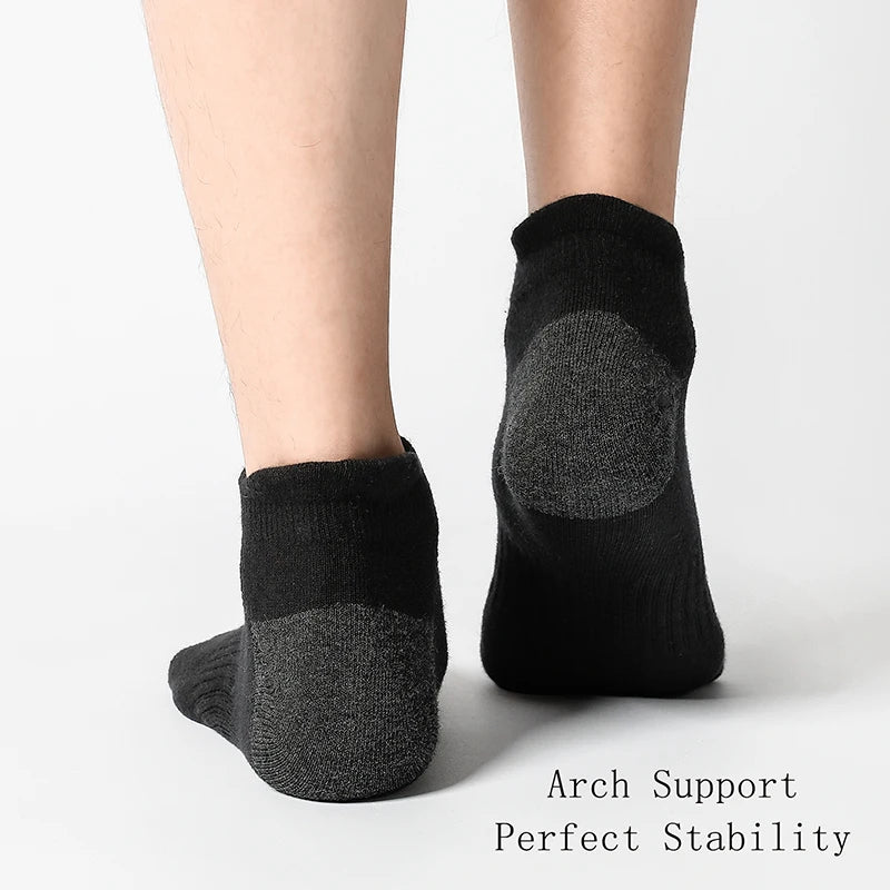 6/12 Pairs Cotton Man and Women Socks Sports Solid Color Male's Short Sock For Cycling Breathable Mesh Ankle Summer Casual Socks