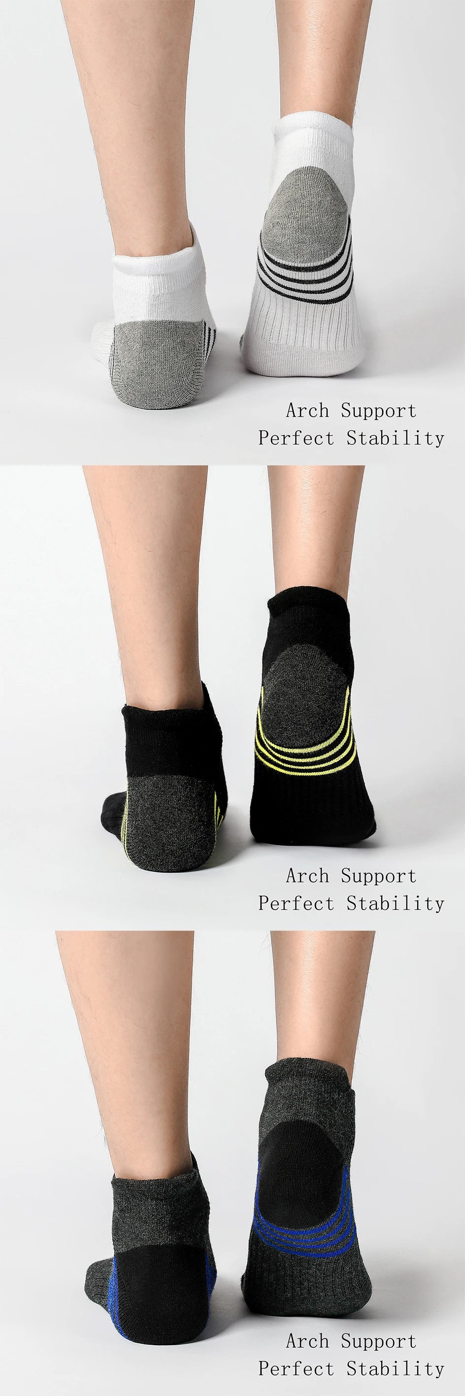 6/12 Pairs Cotton Man and Women Socks Sports Solid Color Male's Short Sock For Cycling Breathable Mesh Ankle Summer Casual Socks