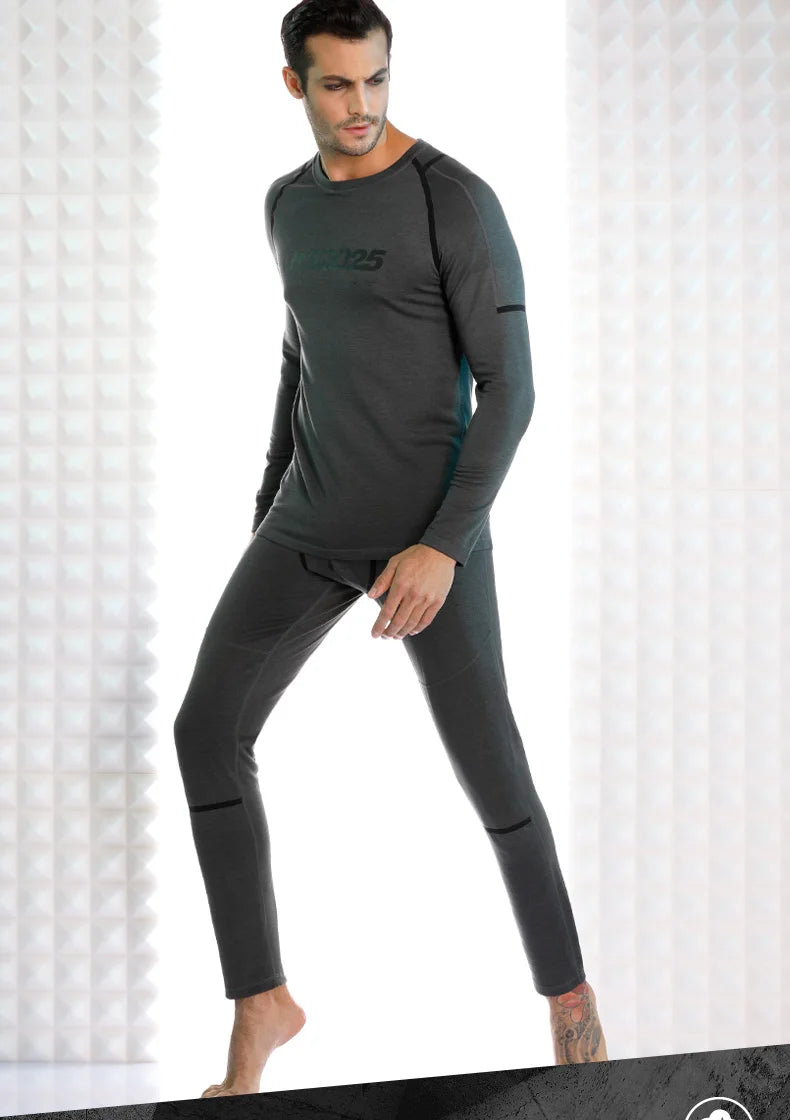 52025 Premium Warm Thermal Underwear – Fleece-lined, Stylish with Superior Warmth. Advanced Insulation & Supreme Comfort